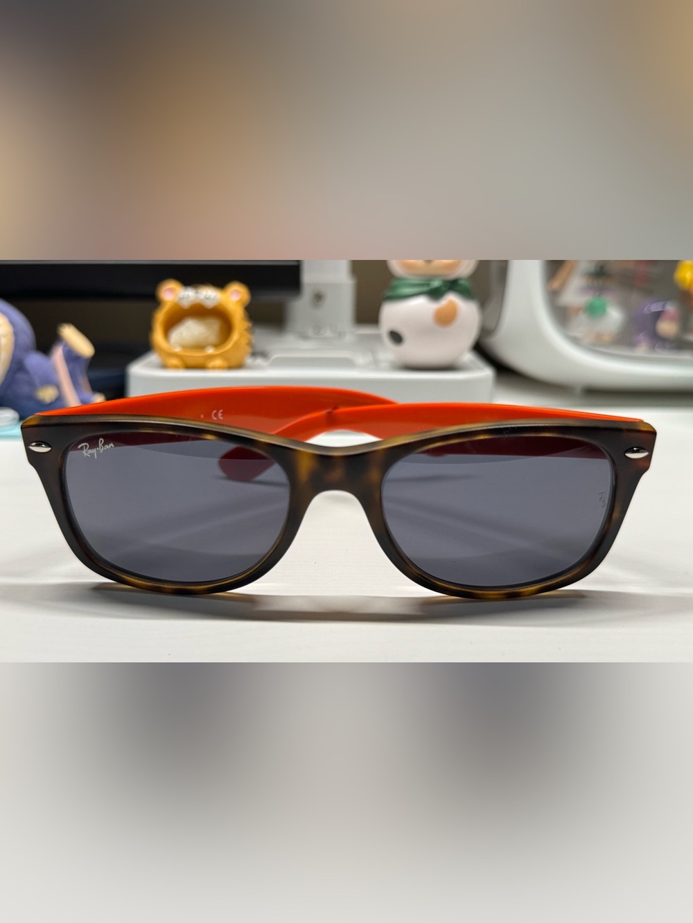 Ray-Ban Wayfarer Sunglasses Tortoise Shell Brown - Picture 7 of 8